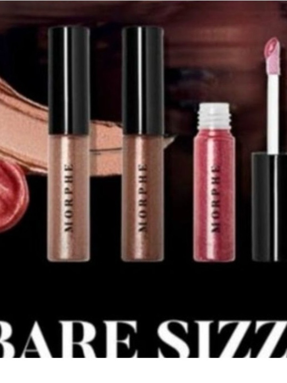 Morphe BARE SIZZLE METALLIC EYESHADOW TRIO brand new-HTF